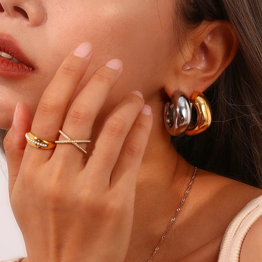 Aurum Halo Hoops image 3